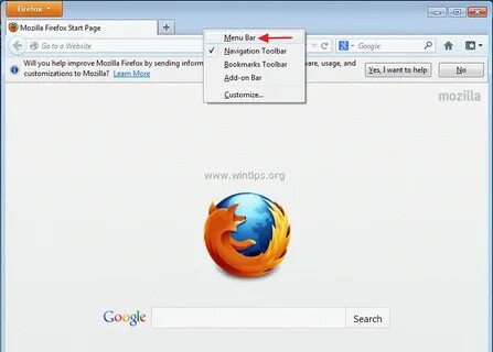 Set default web page in your internet browser. - wintips.org