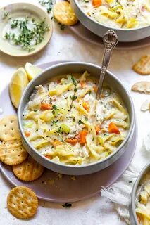 Creamy Chicken Noodle Soup - Two Peas & Their Pod - TheDirty