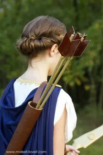 DIY Greek Goddess Costume: ARTEMIS Greek goddess costume diy