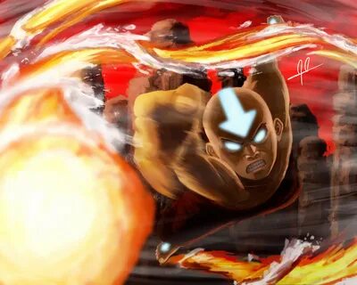 Avatar State Aang Fan Art - pic-jeez