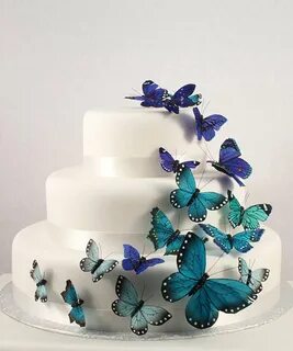Украшение торта бабочками вафельными (22 фото)