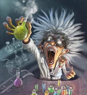 Mad Scientist by Tiago Hoisel Funny illustration, Scientist 