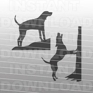 Treeing Walker Coonhound SVG File,Hunting Dog SVG -Commercia