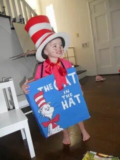 Check out this adorable little Cat in the Hat! Homemade hall