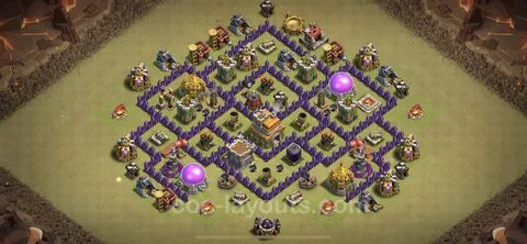Best War Base TH7 with Link, Anti Air / Dragon - Town Hall L