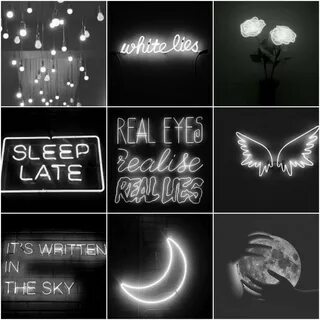 Black and white neon aesthetic. I made it Neon aesthetic, Bl