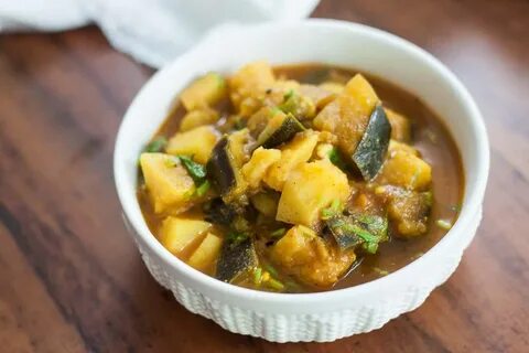 Archana's Kitchen - One Pot Ringna Bateta nu Shaak - Aloo Ba