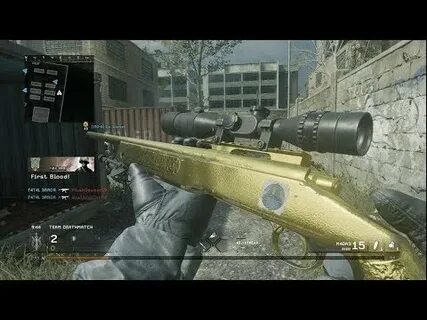 Unlocking Gold Camo For The M40A3 COD MWR. - YouTube