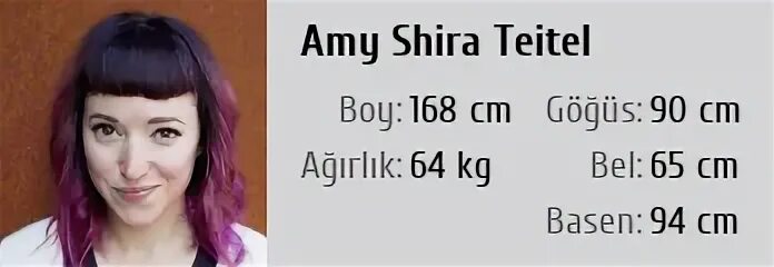 Amy Shira Teitel * Boy, Kilo, Beden ölçüleri, Yaş, Biyografi