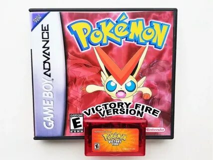 Pokemon Victory Fire Custom Case GBA Gameboy Advance Fan Ets