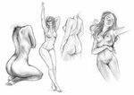 Скетчи голых девушек (93 фото) - порно фото