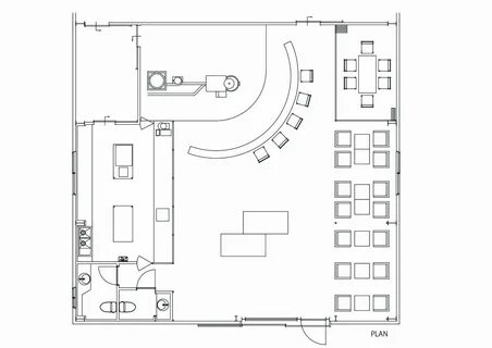 Gallery of R ART of Coffee / iks design - 12 Cafe floor plan