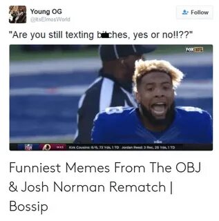 Young OG Are You Still Texting Biches Yes or No!!?? FOX NFL 