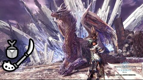 MHW:Iceborne Beta - Velkhana Insect Glaive Solo Gameplay PS4