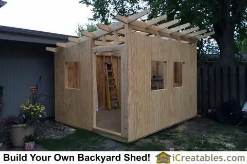 10x12 modern shed roof framing Modern shed, Shed plans, Shed