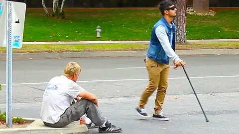 Rich VS Poor Blind Man Stealing Social Experiment - YouTube