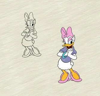 Daisy Duck Svg Dxf Eps Png Cricut Cutting file Vector Etsy