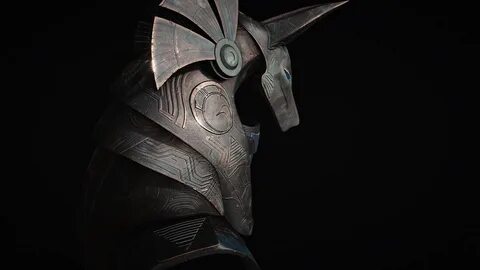 Startgate Anubis Guard Helmet 3D Art Project on Behance