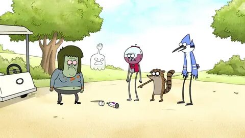Regular Show - Mordecai And Rigby Get Muscle Man Fired For G