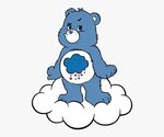 Care Bears And Cousins Clip Art Images - Blue Care Bear Cart