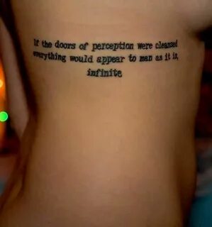 Rib Side Tattoo Quotes for Women quotes tattoo for women Sid