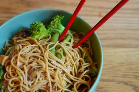 Soba noodles with tofu and veggies Wear me Well