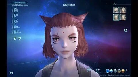 FFXIV ARR Miqo'te Facial Features - YouTube