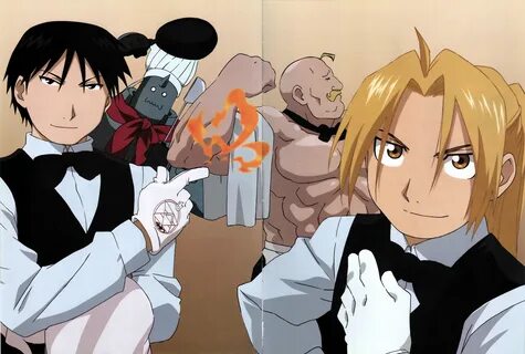 Fullmetal Alchemist (Edward Elric, Alphonse Elric, Roy Musta