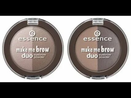 Essence make me brow powder duo + eyebrow brush review - You