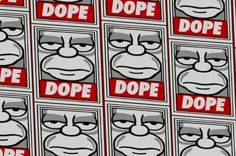 Shepard Fairey x The Simpsons "Dope" 海 報 及 手 機 保 護 殼 * A Day