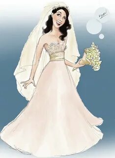 The original design for Lorelai Gilmore's wedding dress. 3 G