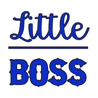 Little Boss Blue Font - Matching Adult Designs Chaos Clothin