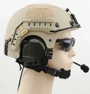 IBH Helmet USMC Type with NVG Mount & Side Rail Sand HTBS1N0