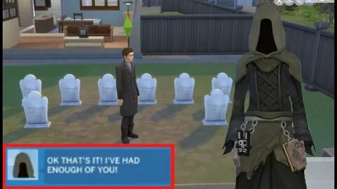 Killing my sims in Sims 4 until the Grim Reaper have had eno