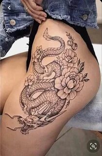 Hip Tattoo Thigh tattoos women, Hip tattoos women, Tattoo fo