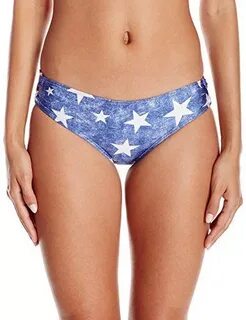 Roxy Women's Star Day American Flag Strappy 70's Bikini Bott