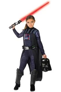 Darth Vader Girl Child Costume - PureCostumes.com