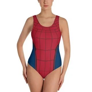 Spider-Man Women's One-Piece Swimsuit Etsy