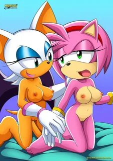 Xbooru - 2017 2 girls amy rose bbmbbf mobius unleashed multi