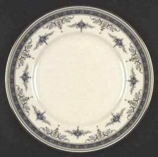 Minton's "Grasmere" Tableware, Blue dinner plates, Plates