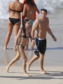 Josh Hopkins et Courteney Cox à la plage en 2011 - Purepeopl