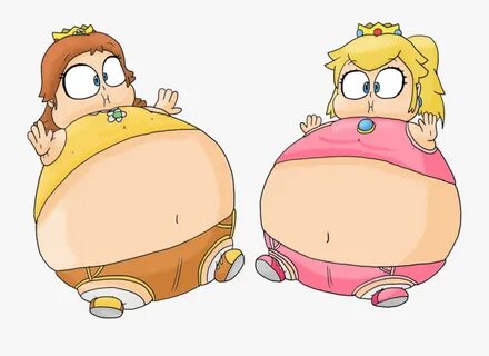 Stomach Clipart Obese Child - Peach And Daisy Inflation , Fr
