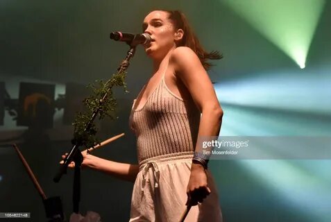 Sophie Hawley-Weld of Sofi Tukker performs during the 2018 V