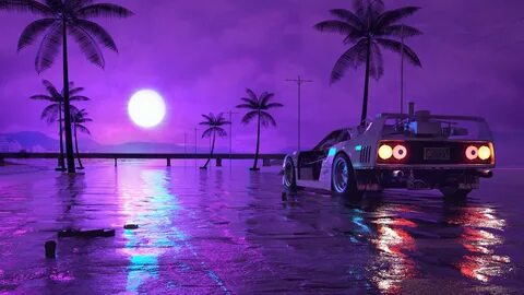 Retro Sunset Cars Wallpapers - Wallpaper Cave
