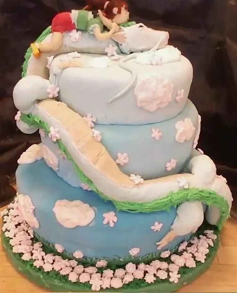 Spirited Away Cake! Anime cake, 1st birthday cakes, Cake