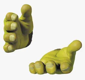 #shrek #hands #freetoedit - Shrek Finger, HD Png Download - 