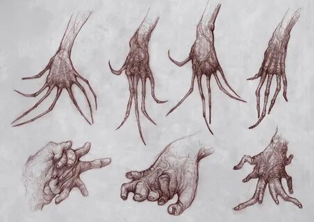 ArtStation - hands , STefan Cordioli Scary drawings, Scary a