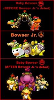 Baby Bowser And Bowser Jr - Captions More