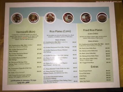 Online Menu of Pho Tai Restaurant, Galveston, Texas, 77550 -