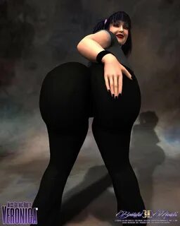 Goth Butt In Fishnets